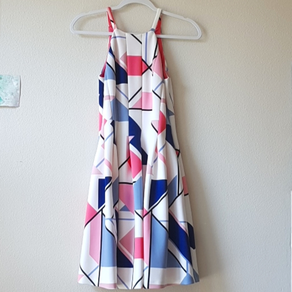 Vince Camuto Halter Fit and Flare Skater Dress Size 2